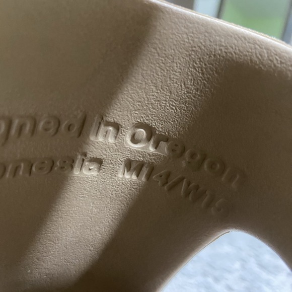 Nike Calm Mule Na Hemp/Hemp‎ Brown Sandals Sz M14  W15  No Straps